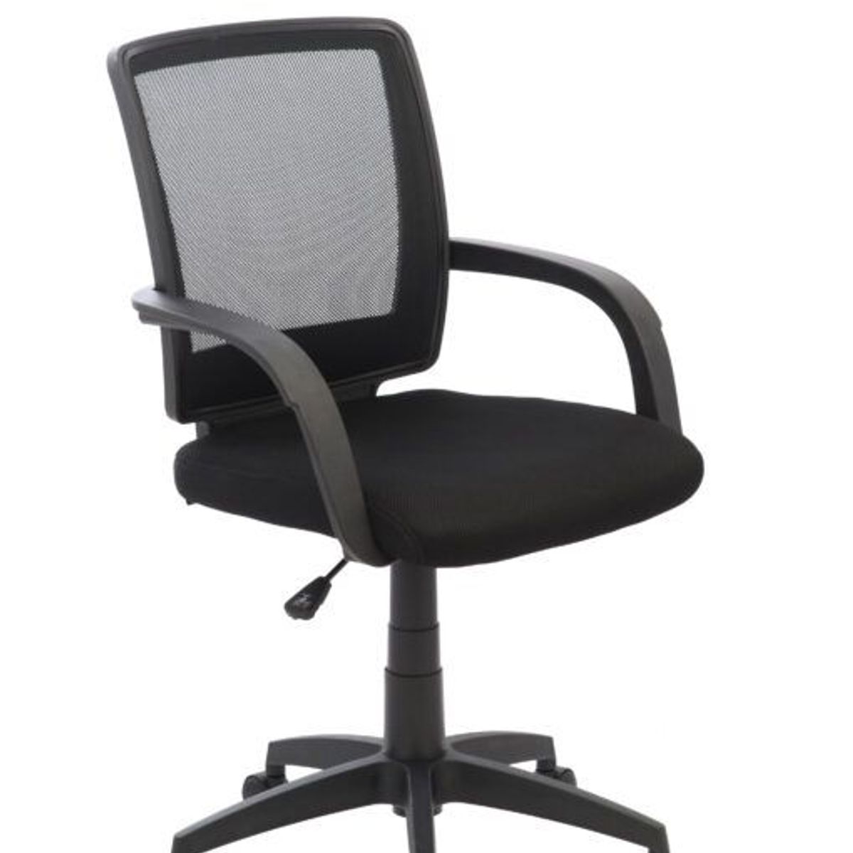 MUEBLESYA - Silla de Oficina Ergonomica YUMBO Marco Negro Base nylon