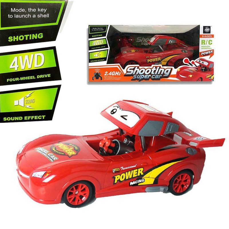 MULTIPLACE COLOMBIA - Carro control remoto rayo mcqueen grande lanza dardos 2,4 ghz