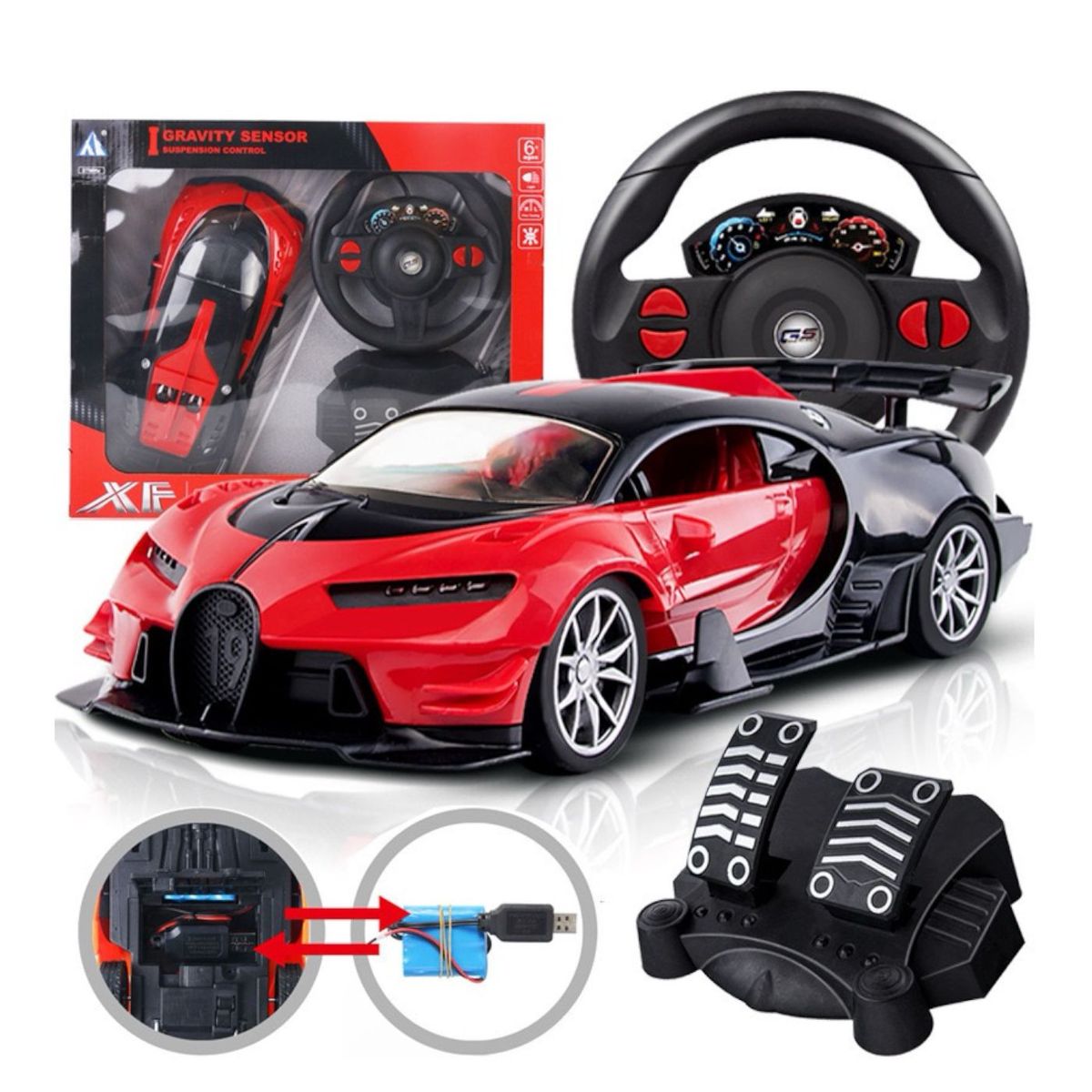 LAMBORGHINI - Carro control remoto de coleccion con baterias recarcables-