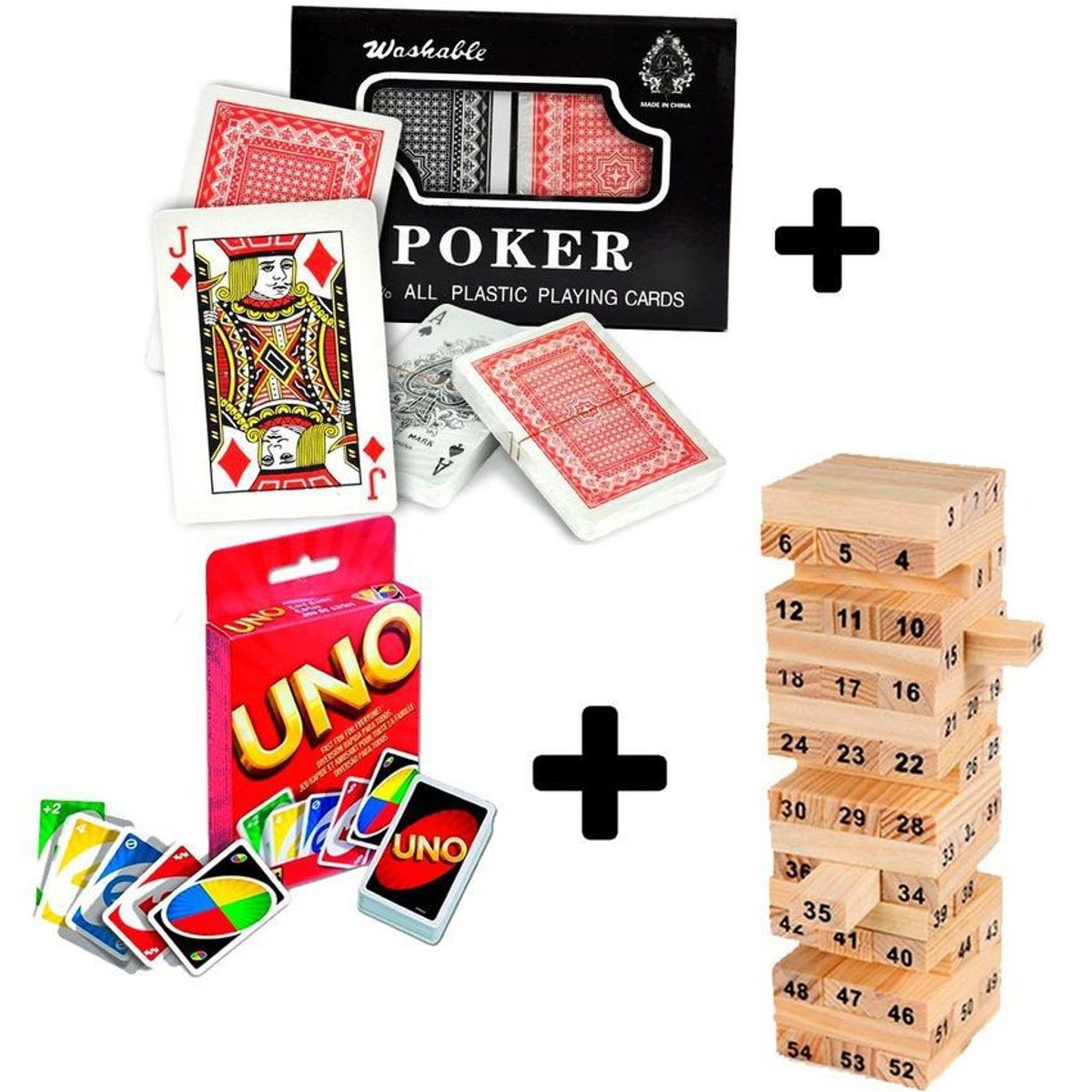 MULTIPLACE COLOMBIA - Juego uno  poker original plastificadojenga gigante