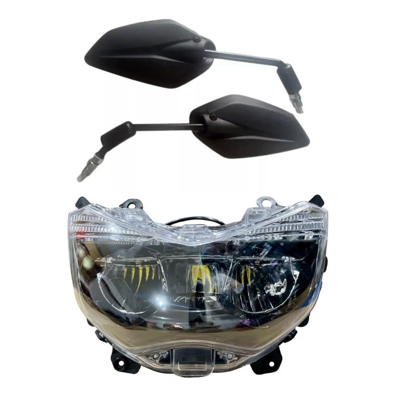GENERICO - Farola Yamaha Nmax Version 1 + Espejos Retrovisores