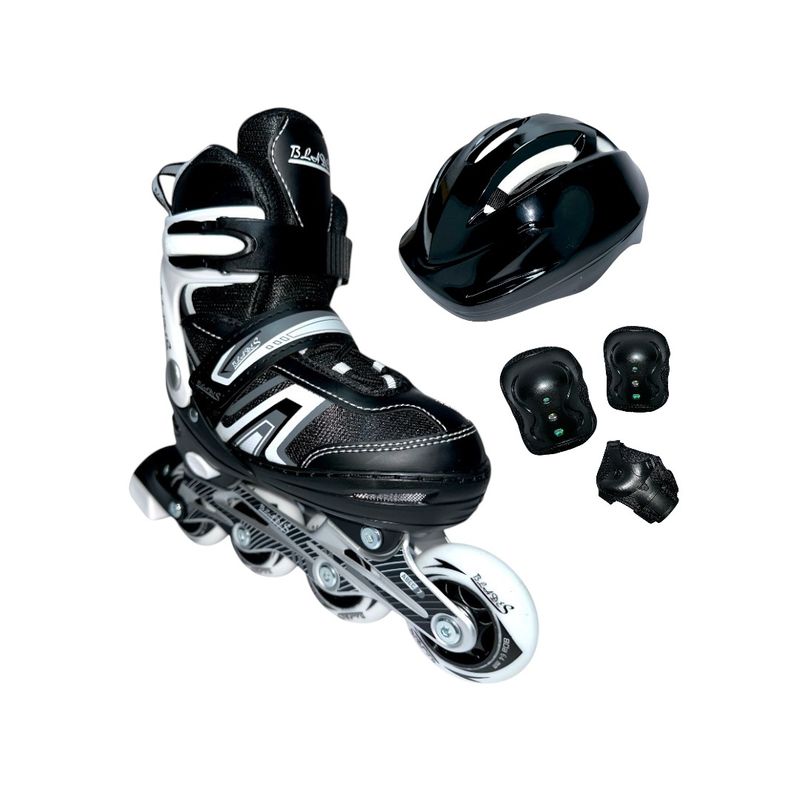 BLADERUNNER - Patines Semiprofesionales Kit Blades Protecciones XS Negro