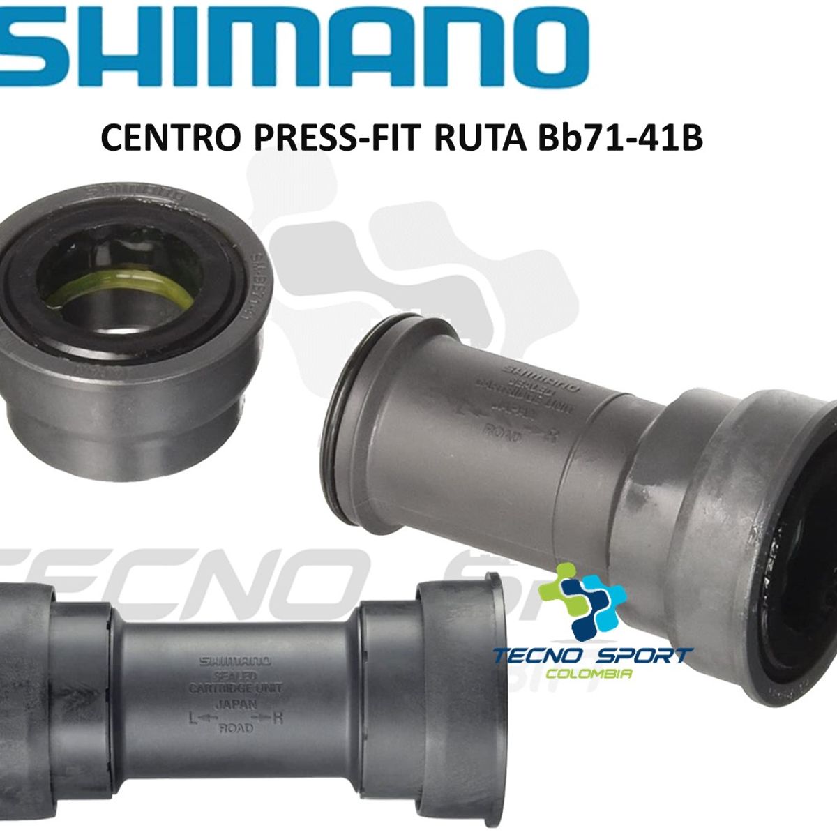 SHIMANO - Centro Shimano Pressfit Bb71-41 Cartucho Pedalier Biela Ruta