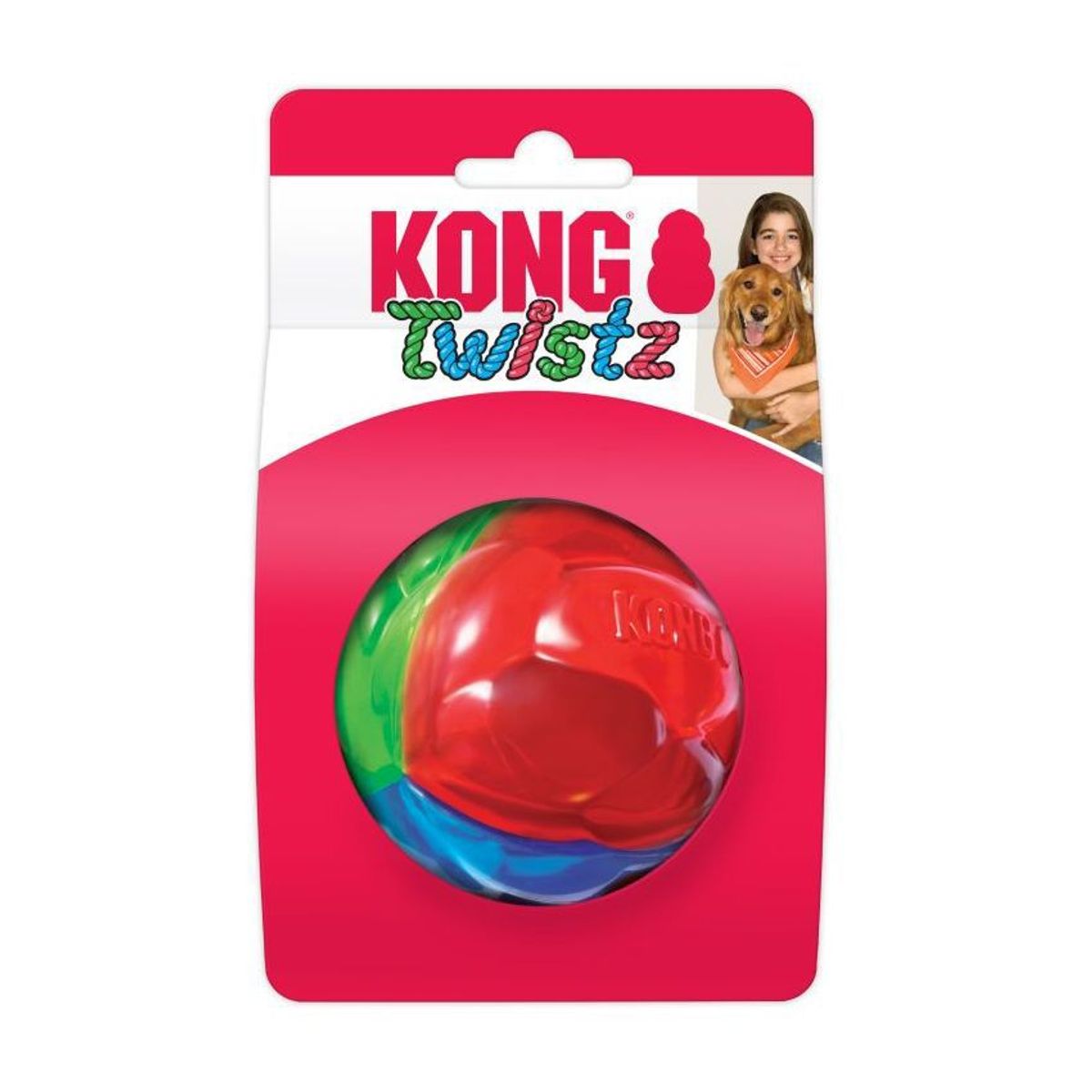 KONG COMPANY - Juguete Pelota Perros Kong Twistz Ball Medium