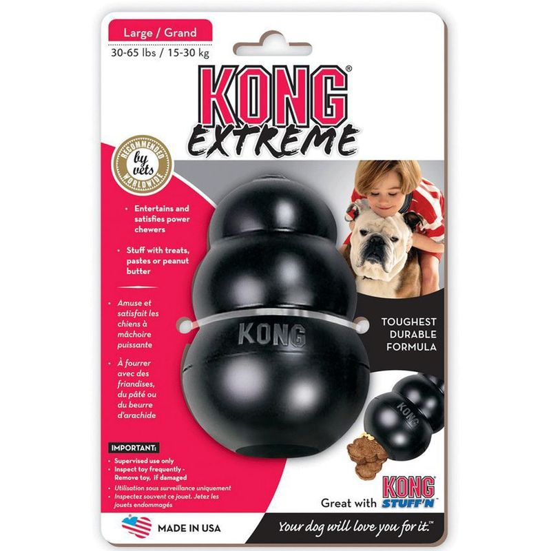 KONG COMPANY - Juguete Perros Kong Extreme Talla L Large Negro Grande