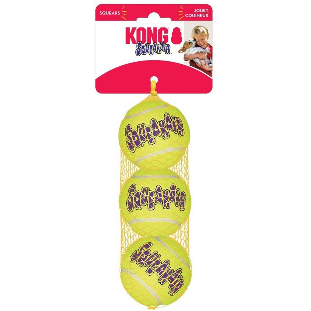KONG COMPANY - Juguete Pelota Perros Kong Squeakair Balls X3 Small