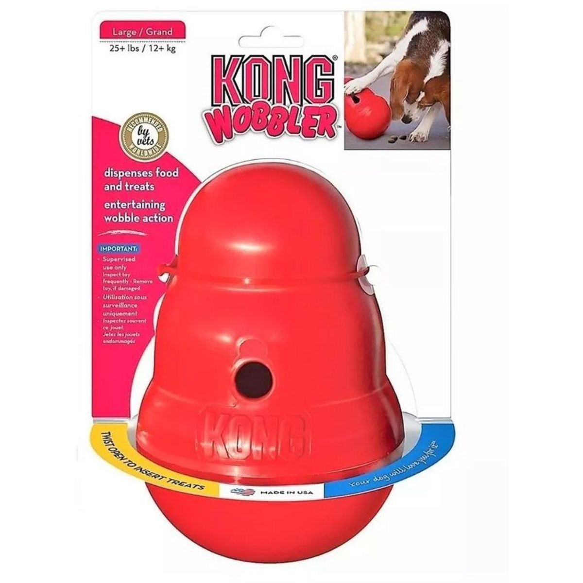 KONG COMPANY - Juguete Perros Kong Wobbler Talla L Large Grande
