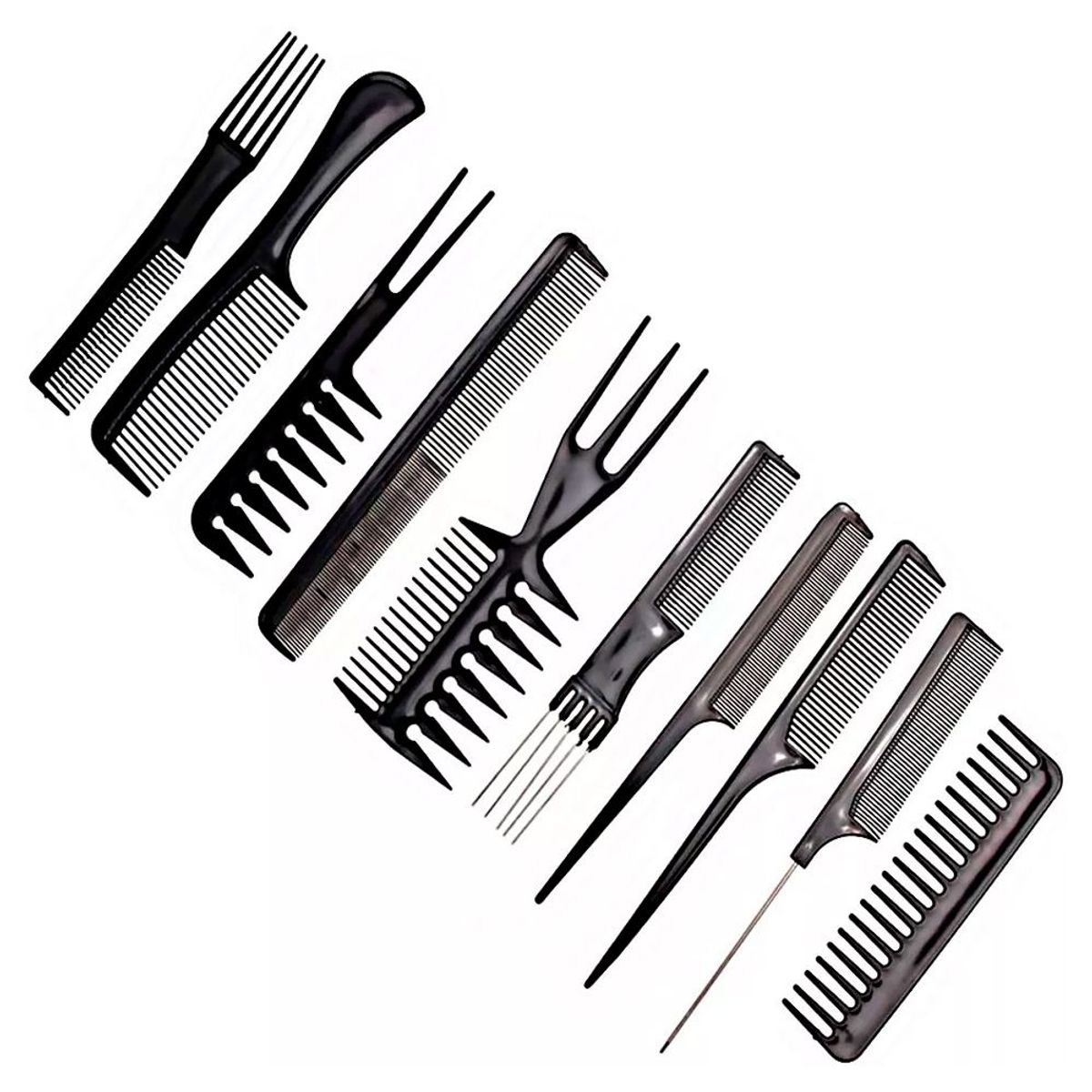GENERICO - Kit Barbero Capa  Tijeras  Barbera Metalica  peinillas