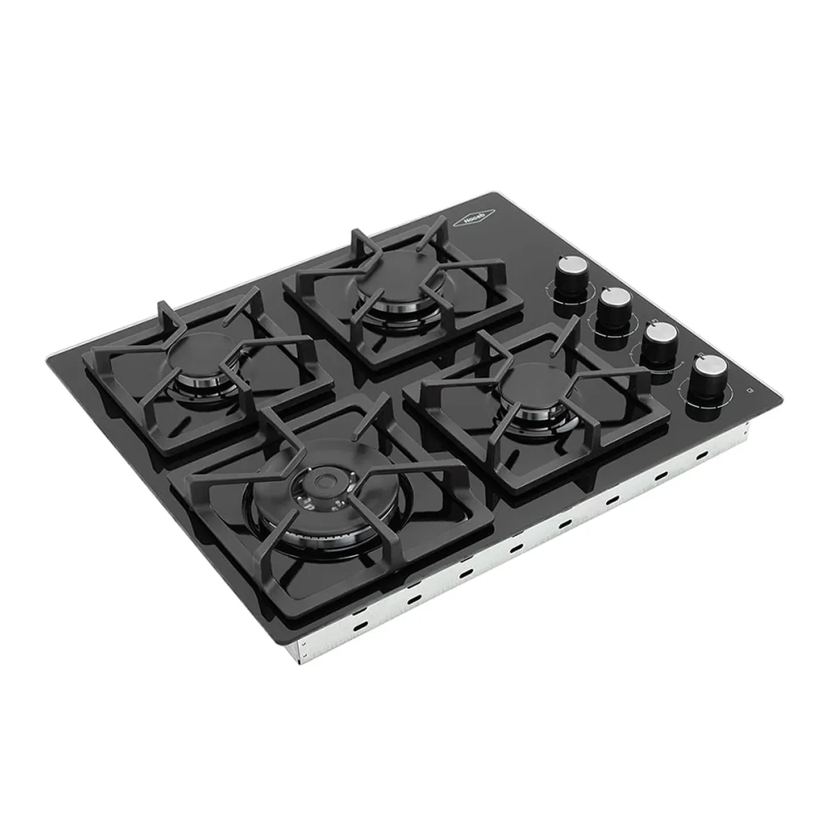 HACEB - Estufa de empotrar Tandoori Cristal 60X51 cm Fogón Dual gas natural Haceb