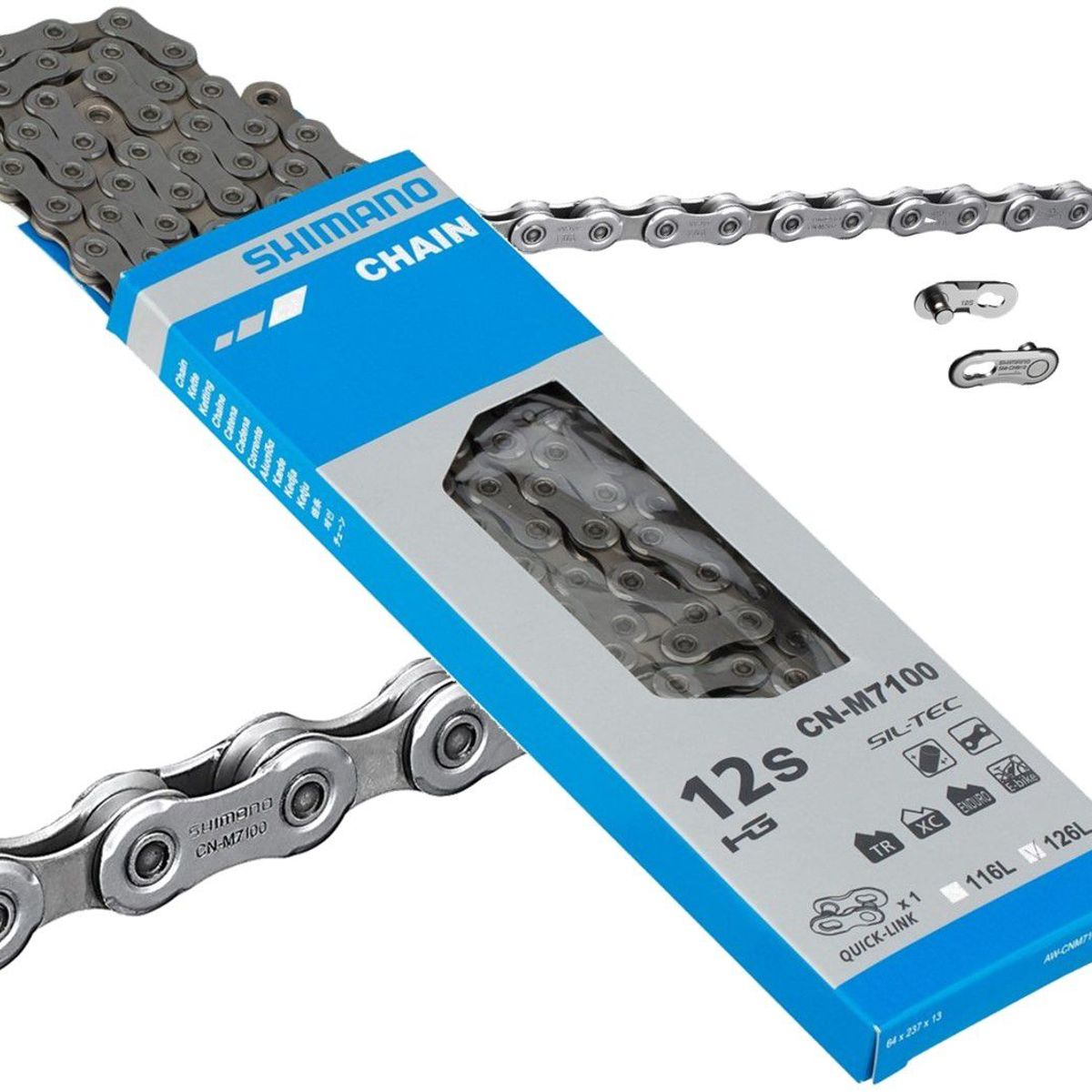 SHIMANO - Cadena M7100 Bicicleta Shimano Slx 12 Velocidades Cadenilla