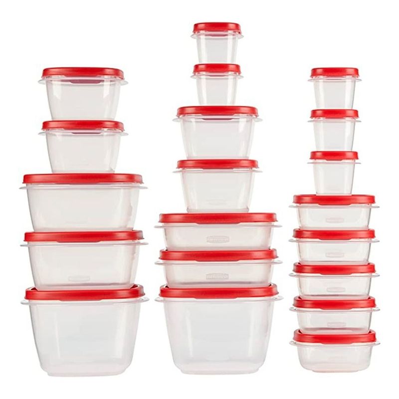 RUBBERMAID - Gran Set Envases Plásticos X20 Rubbermaid Portacomidas 40pzs