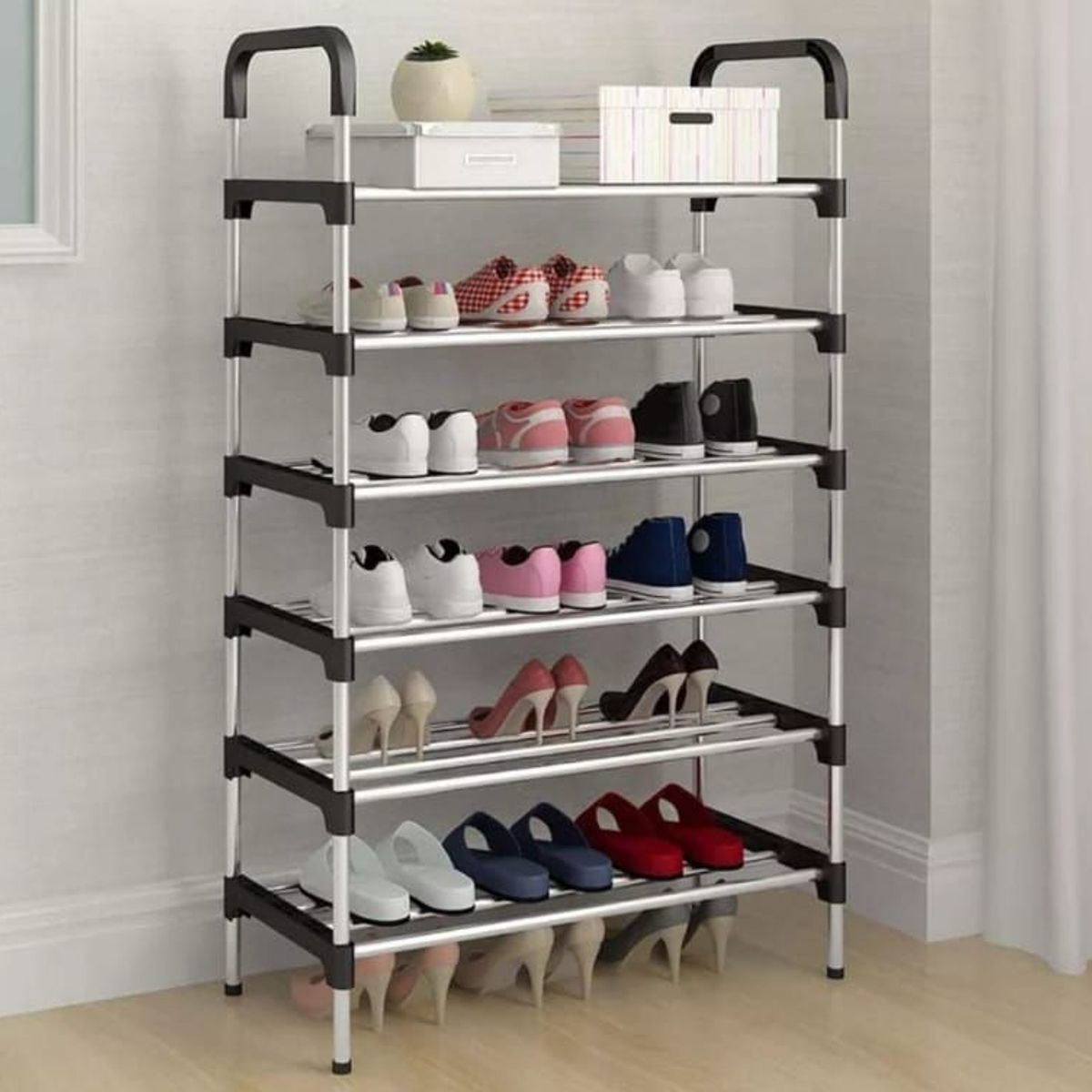 GENERICO - Organizador Zapatero Metálico 6 Niveles