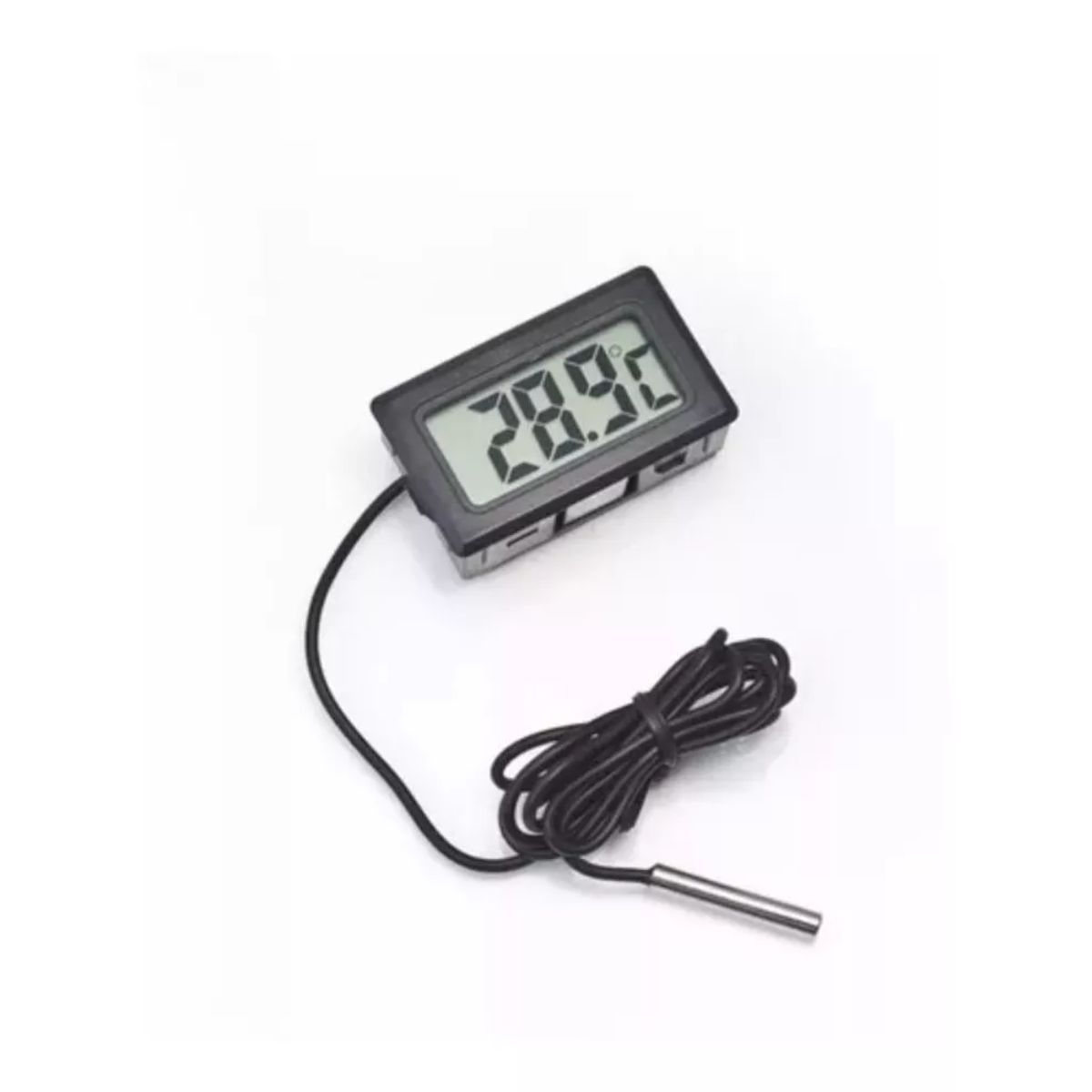 GENERICO - Termómetro Digital Con Sonda Para Nevera Refrigerador y otros Negro