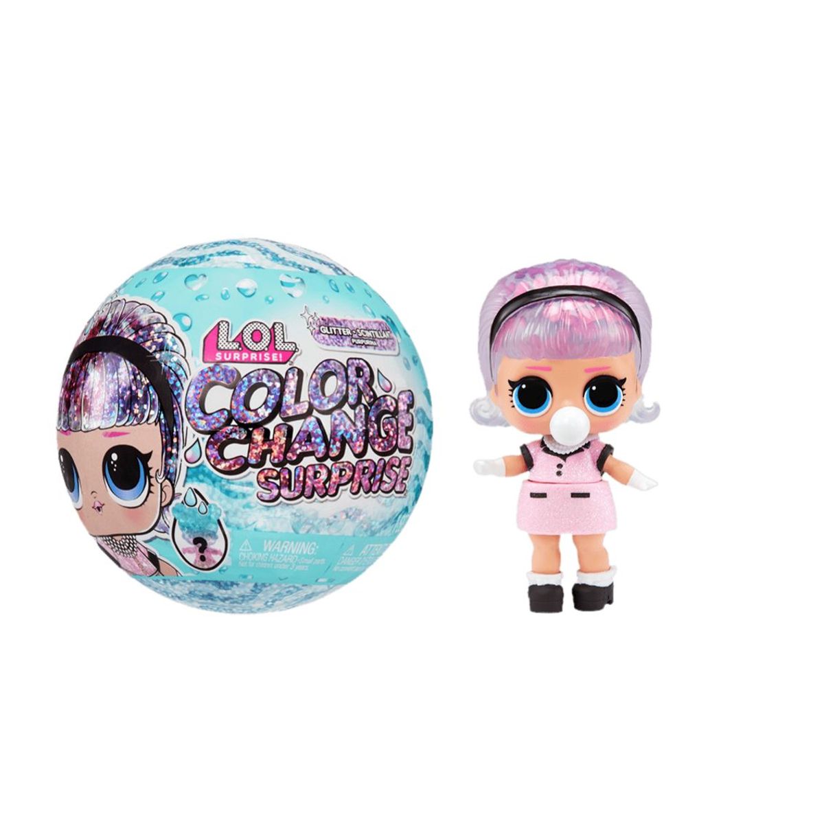 LOL SURPRISE - Set De Muñeca Lol Sorpresa Color Change Glitter 585299euc.