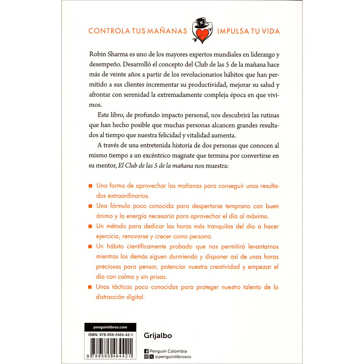 GRIJALBO - El Club De Las 5 De La Mañana. Robin Sharma