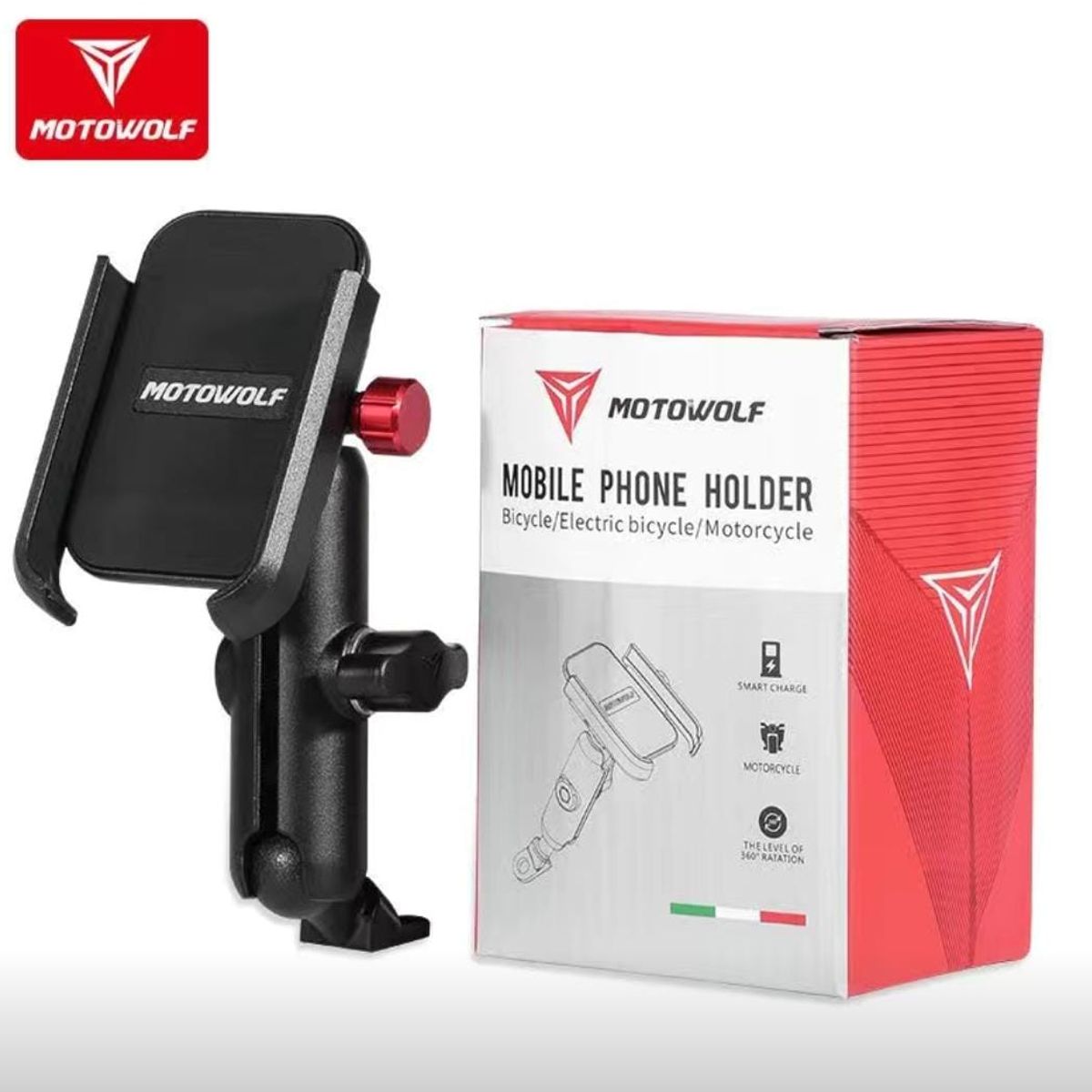 GENERICO - Soporte Celular Tipo Ram 360 Universal Para Moto, Bicicleta