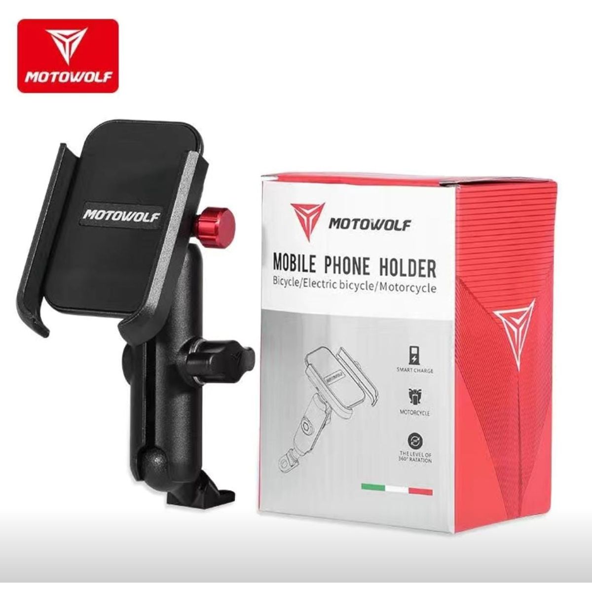 GENERICO - Soporte Celular Tipo Ram 360 Universal Para Moto, Bicicleta