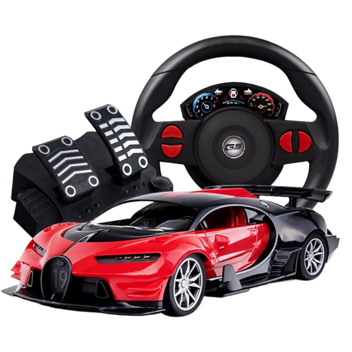 BUGATTY - Carro control remoto grande con control moderno