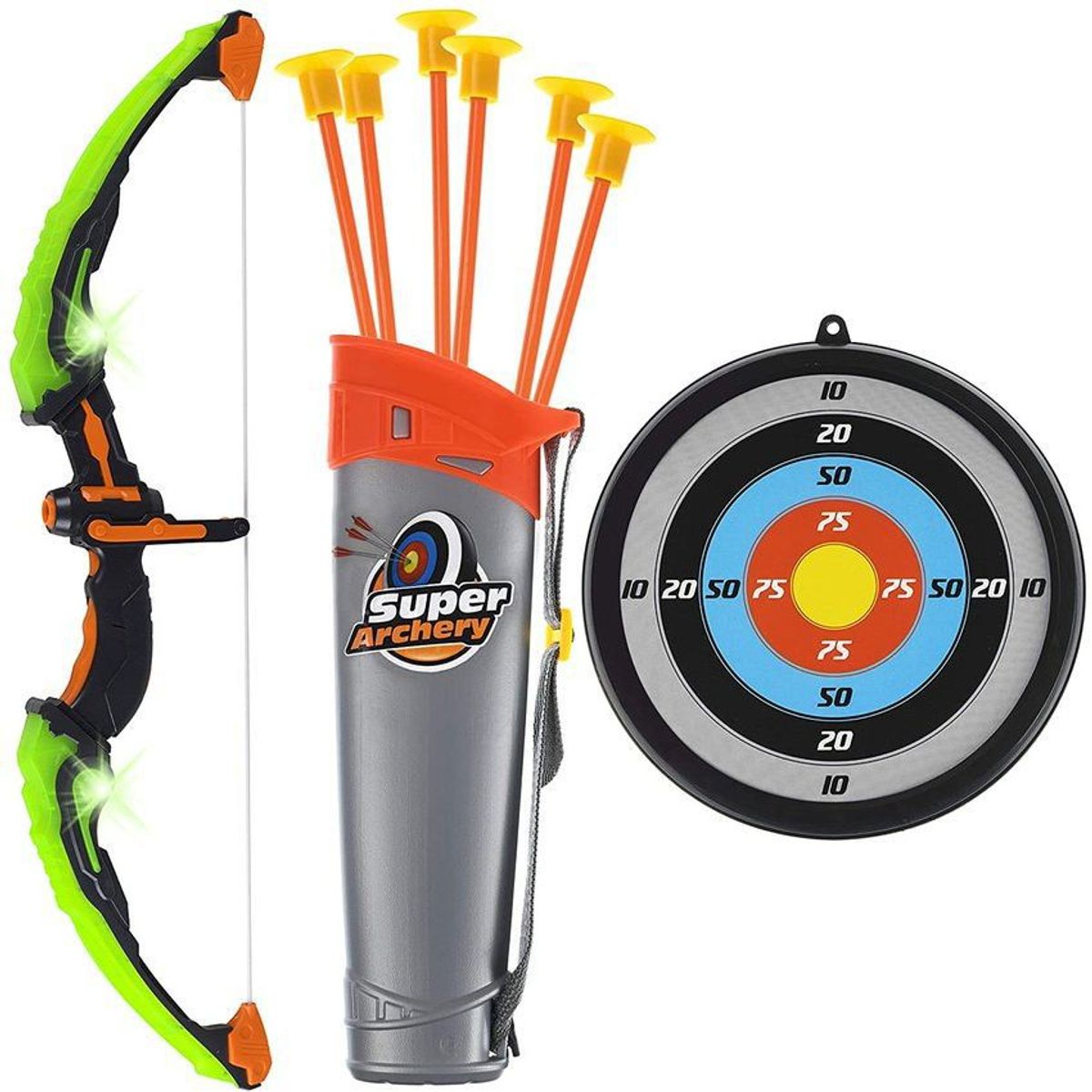 TOC TOC - Arco de flechas con tiro al blanco luminoso importado
