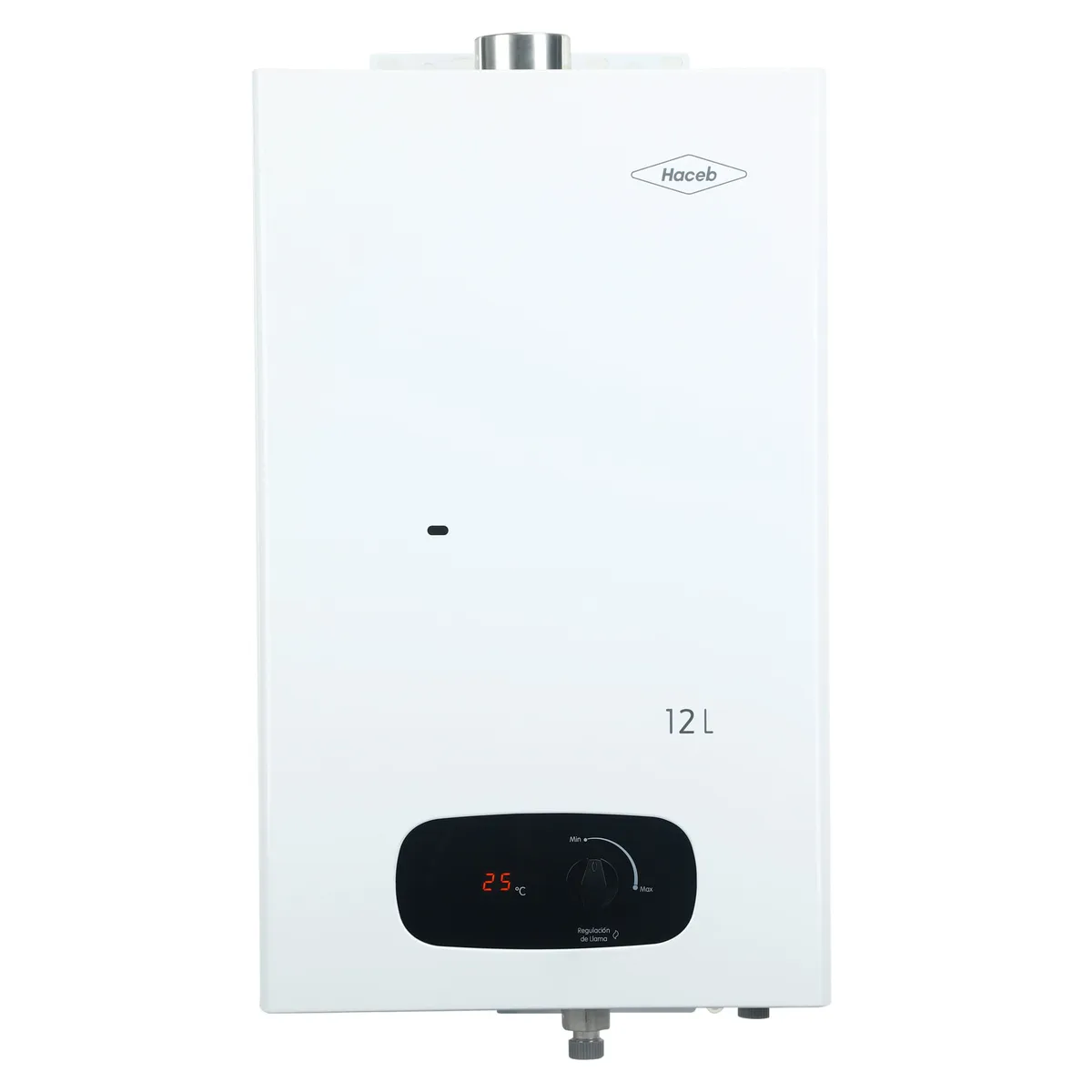 HACEB - Calentador paso tiro forzado 12 L gas natural blanco Haceb