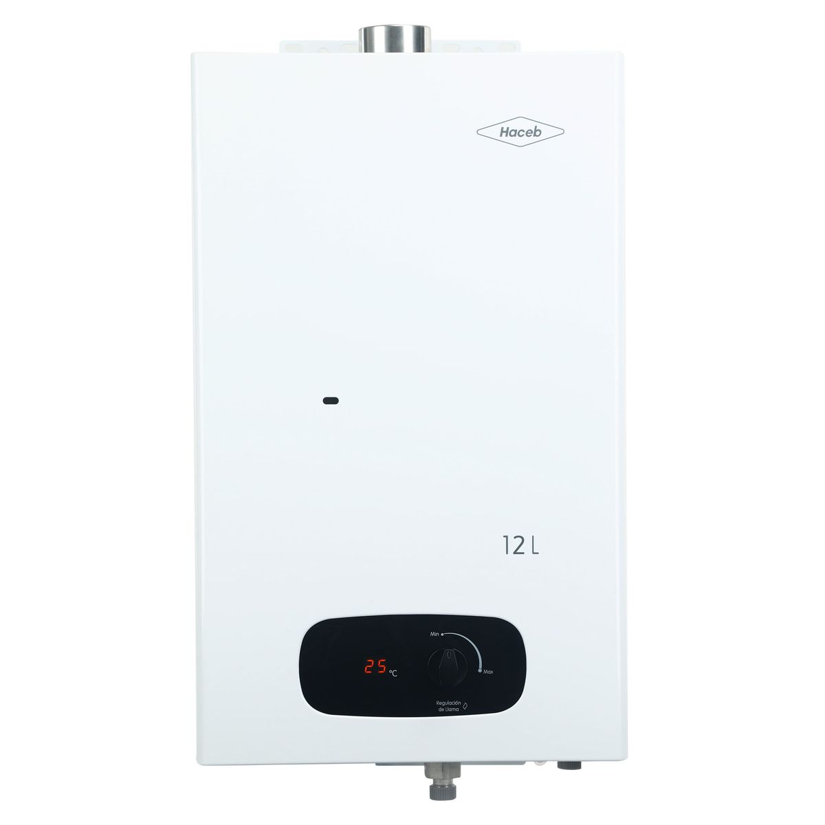 HACEB - Calentador paso tiro forzado 12 L gas natural blanco Haceb