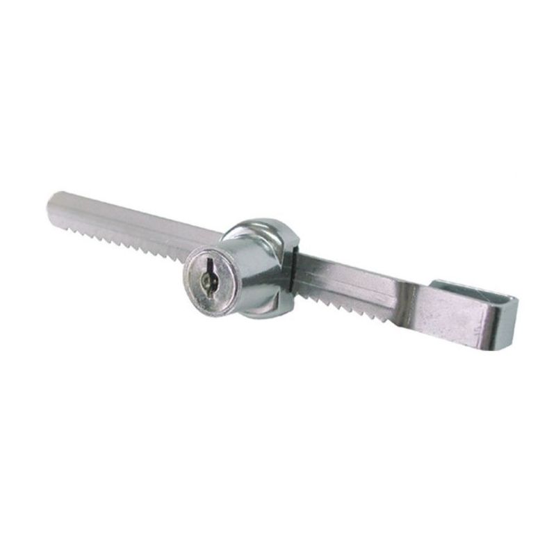 GENERICO - Chapa Cerradura Para Vitrina Tipo Cremallera - Serrucho