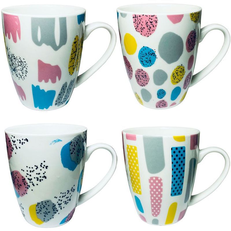 MULTIPLACE COLOMBIA - Juego de pocillos para chocolate o cafe set x 4 unidades.