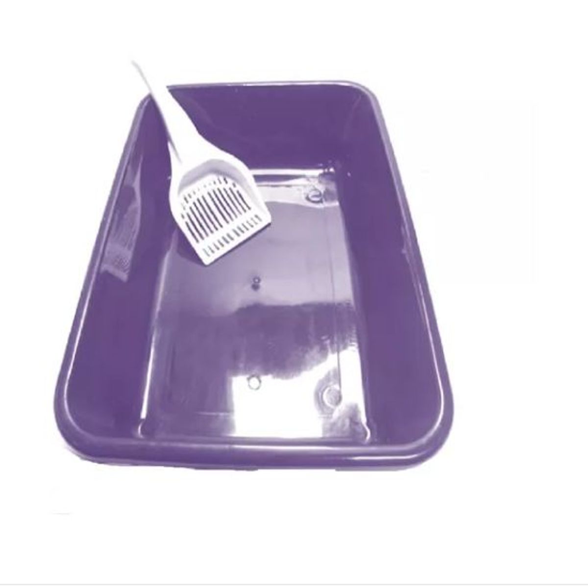 HALLY PET - Baño Arenero Bandeja Para Gatos Pala Morado.