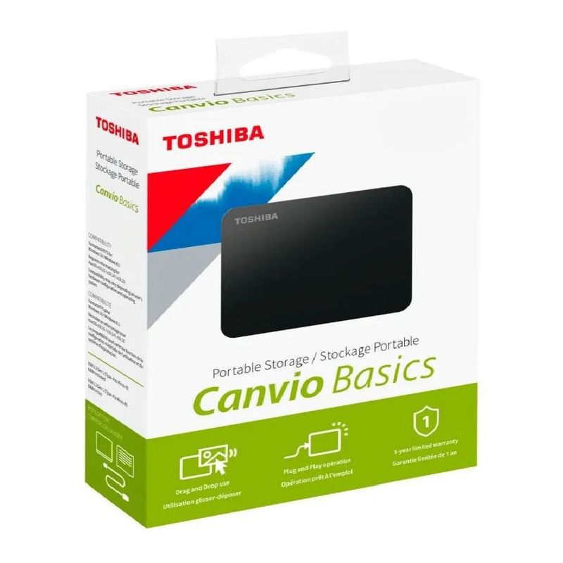 TOSHIBA - Disco Externo toshiba 1TB USB 3.0 Negro