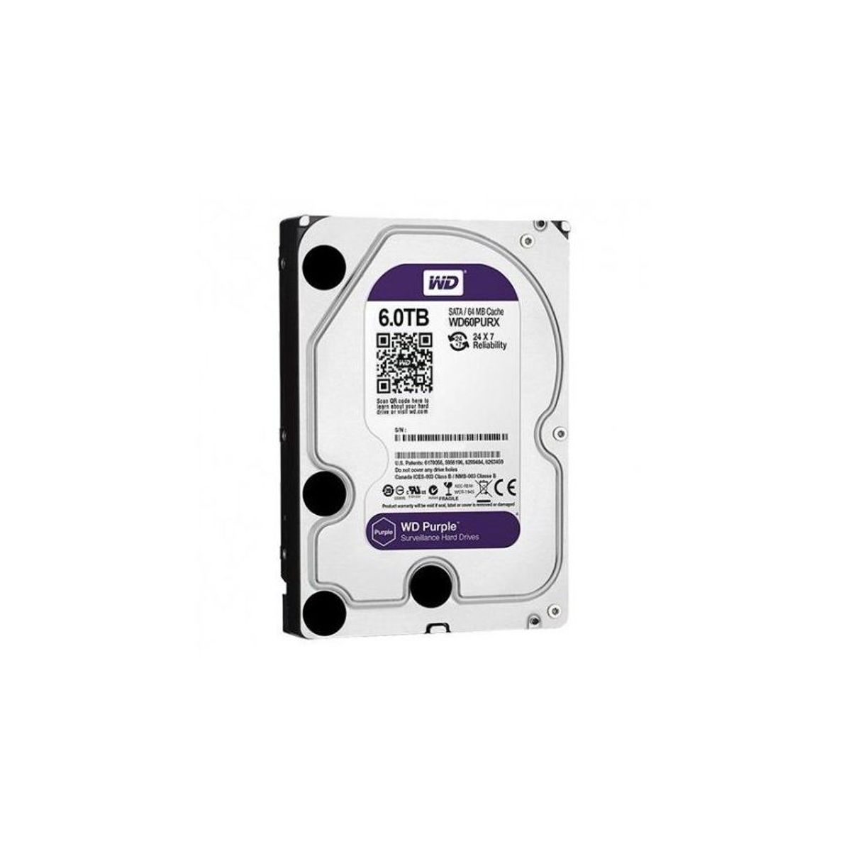 WESTERN DIGITAL - Disco duro western digital wd 6tb purple