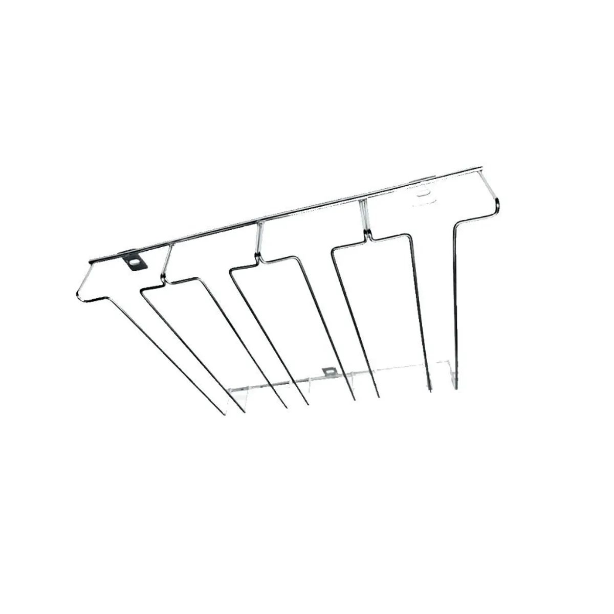 REJIPLAS - Soporte Colgador Copas Copero 4 Puestos Cromado