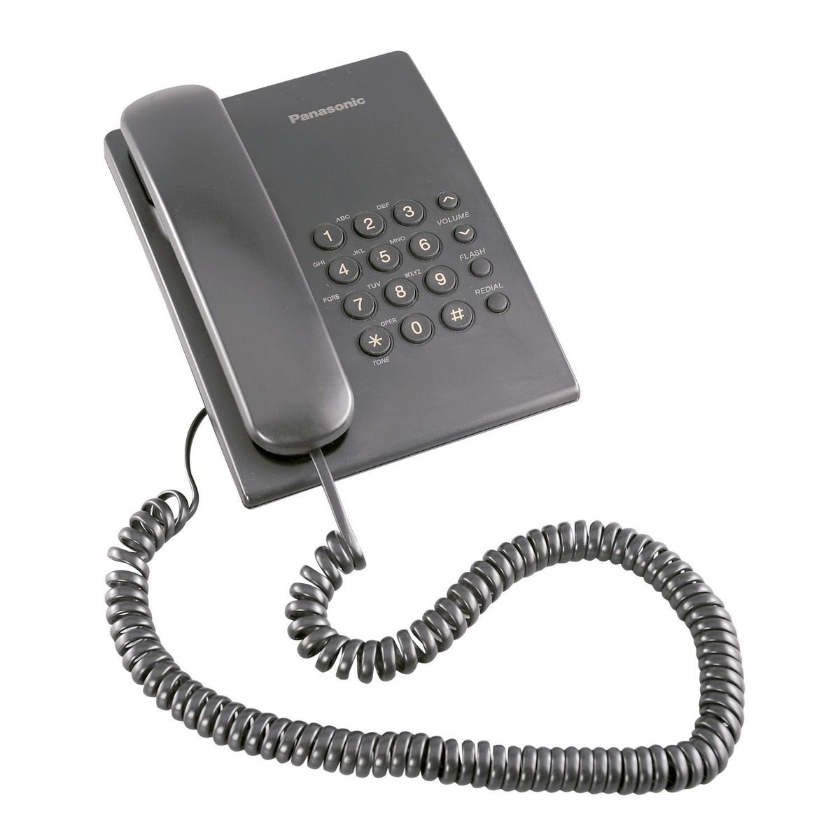 PANASONIC - Telefono Alambrico Escritorio Basico Negro