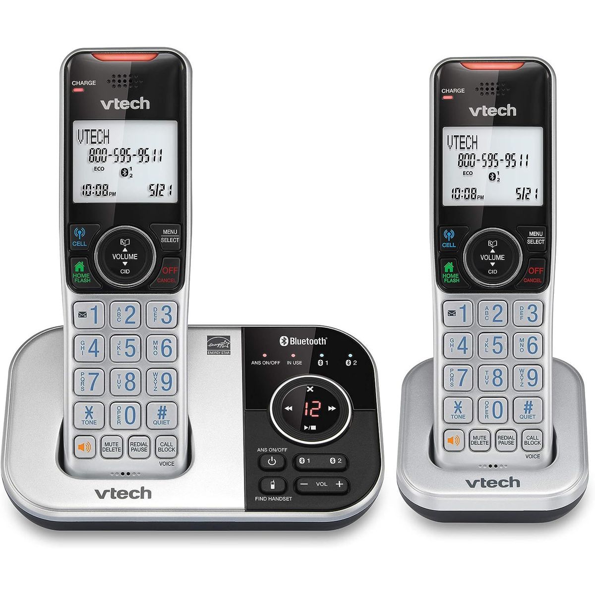 VTECH - Telefono Inalmabrico Vtech Duo Bluetooth Bloqueo De Llamadas