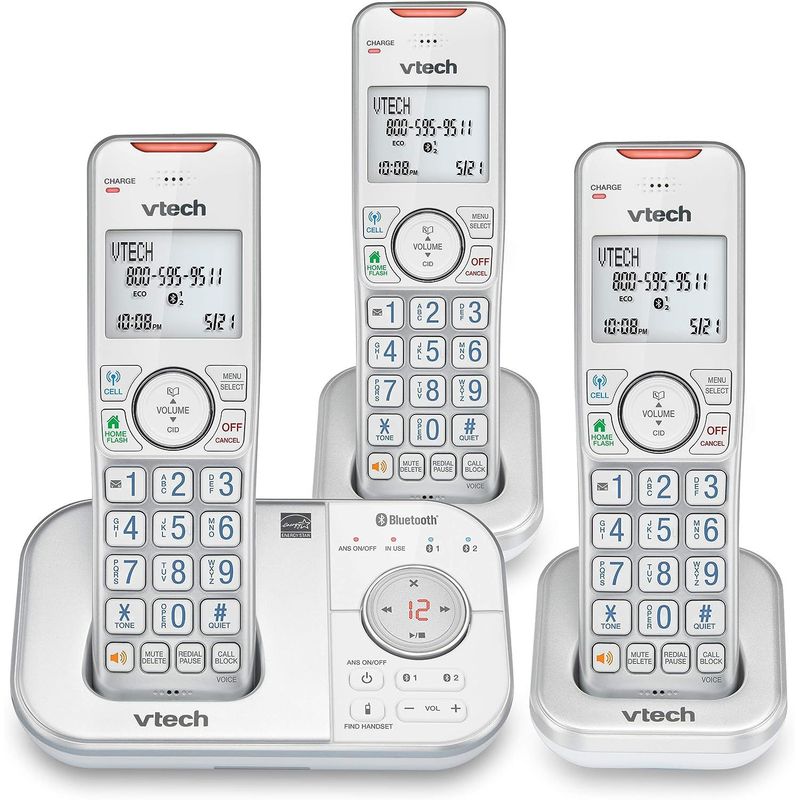 VTECH - Telefono Inalmabrico Vtech VTech Extended Range 3 Blanco Por 3