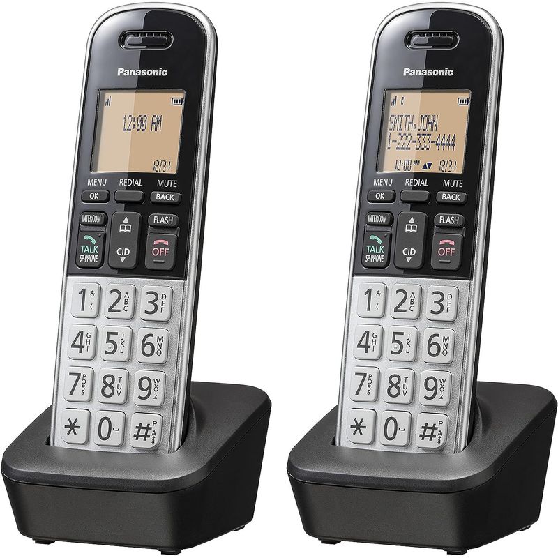PANASONIC - Telefono Panasonic Doble DECT 6.0 inalámbrico bloqueo de llamadas