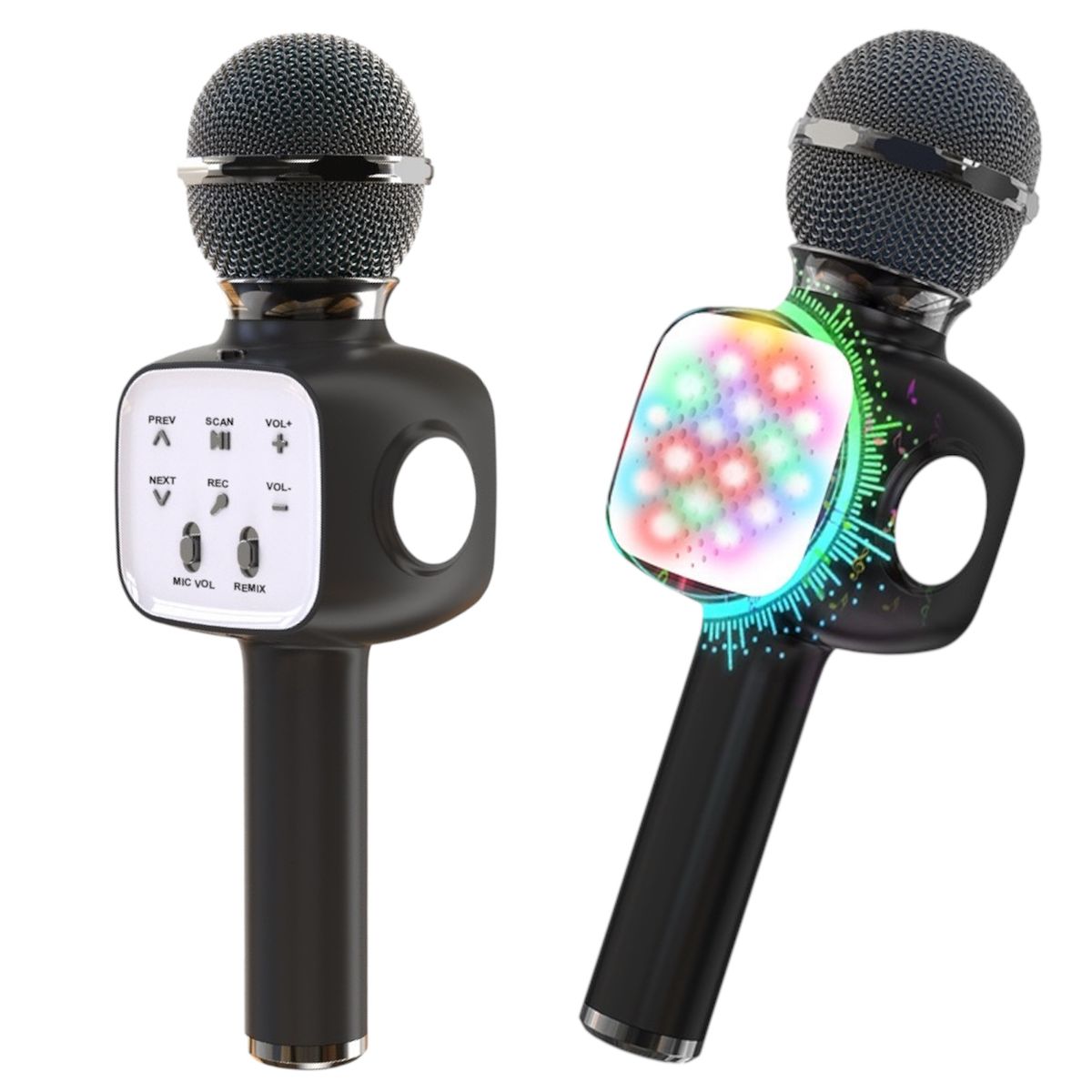 MULTIPLACE COLOMBIA - Microfono karaoke para niños bluetooth amplificador Negro