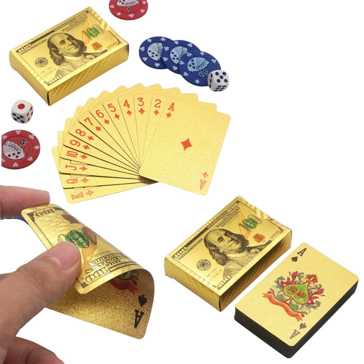 POKER - Juego de poker cartas plastificadas black edition 2 barajas