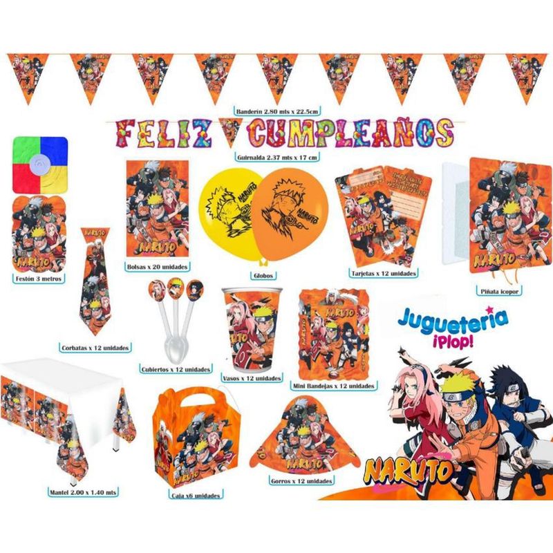 GENERICO - Kit piñata para niños  decoracion completa