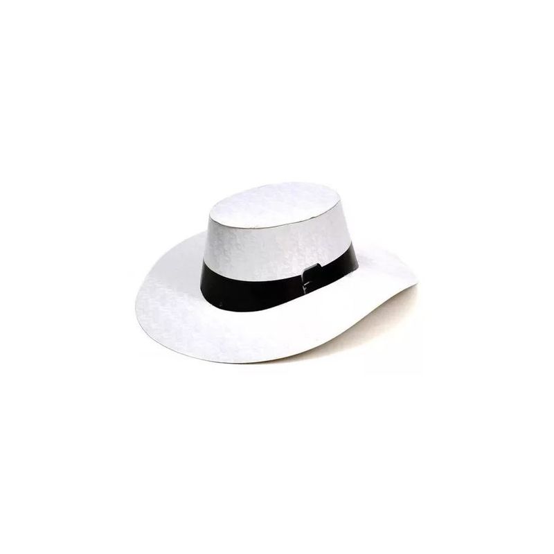 GENERICO - Sombrero aguadeño paisa vaquero blanco carton blanco x 12u