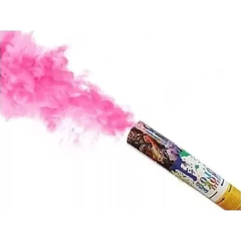 GENERICO - Lanza confeti polvo rosa baby shower revelacion de sexo niña