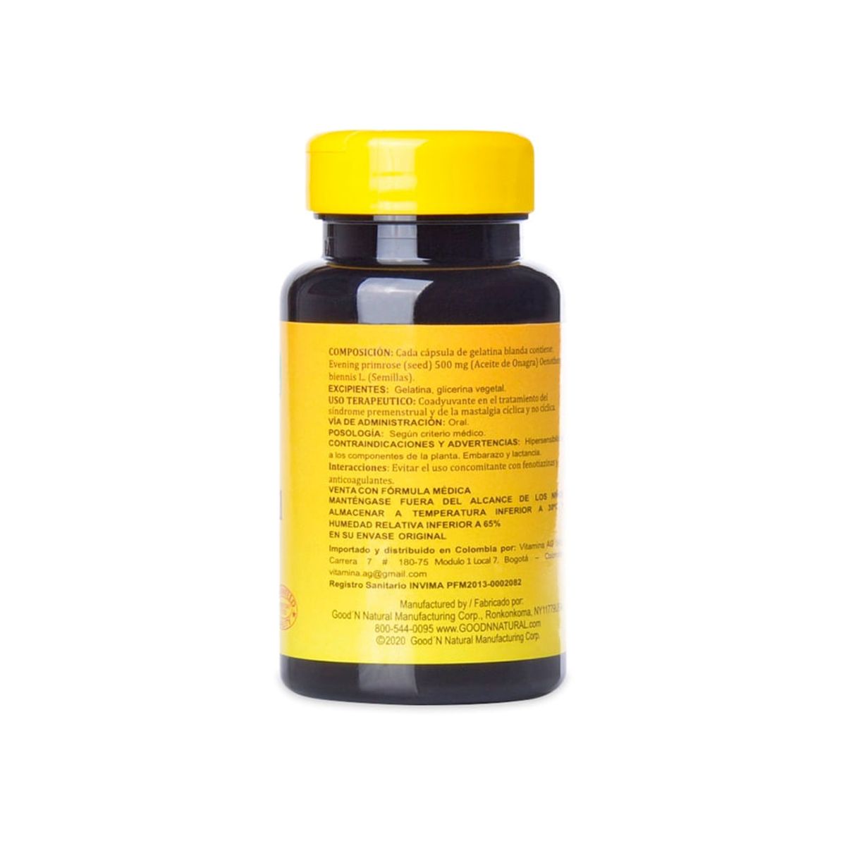 GOOD NATURAL - Evening Primrose Oil 500mg Caja X 100 Capsulas