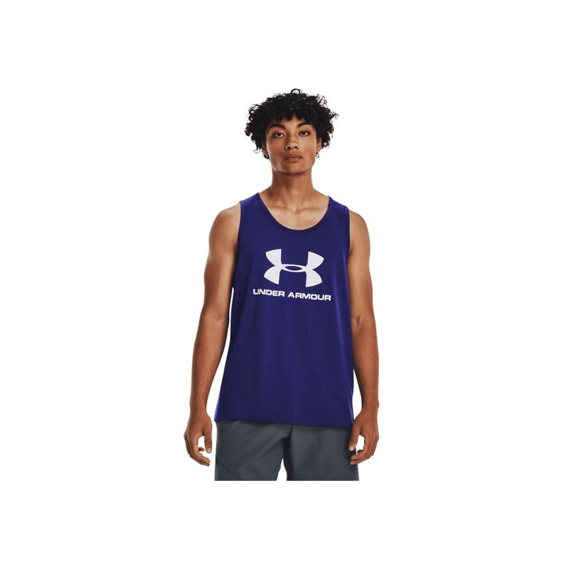 UNDER ARMOUR - Camiseta Hombre Under Armour M SPORTSTYLE LOGO Azul UNDER ARMOUR.