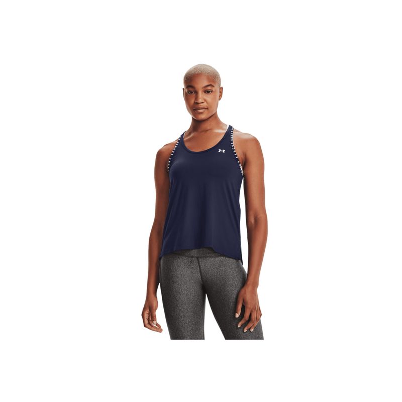 UNDER ARMOUR - CAMISETA MUJER UA KNOCKOUT TANK-NVY 1351596-410-C87 UNDER ARMOUR