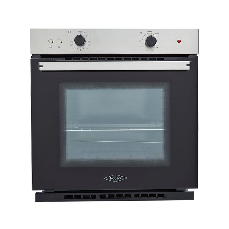 HACEB - Horno mixto Tofu 60 cm Inox con vidrio negro gas natural 120V Haceb