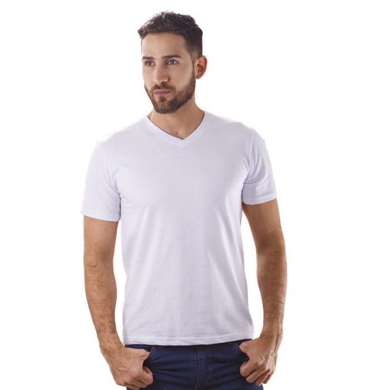 BOCARED - Camiseta Color Para Hombre Manga Corta Cuello V Básica  Keith R.