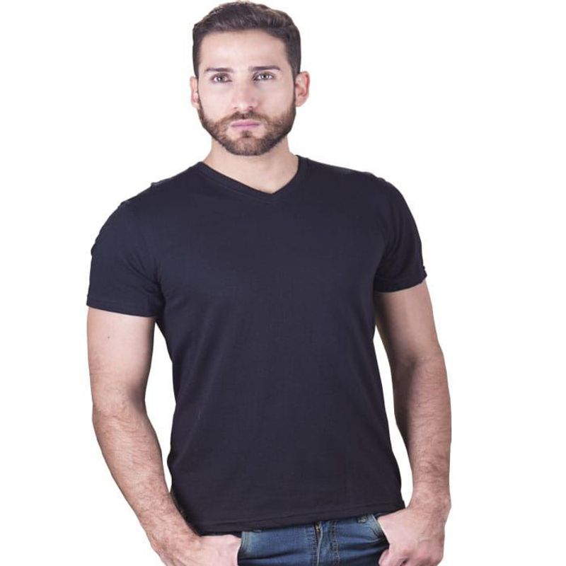 BOCARED - Camiseta Color Para Hombre Manga Corta Cuello V Básica  Keith R.