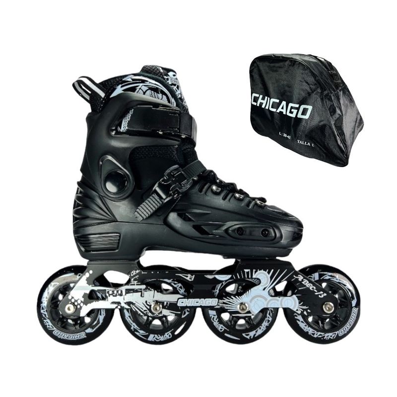 CHICAGO - Patines En Linea Semiprofesionales Chicago Magic M Negro