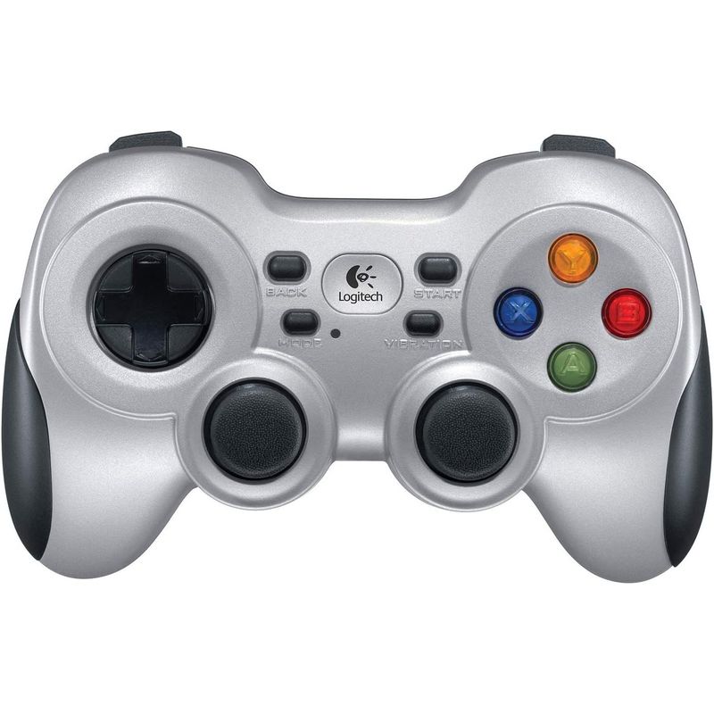 LOGITECH - Control Joystick Inalámbrico Logitech F710 Plata Y Negro 940-000117
