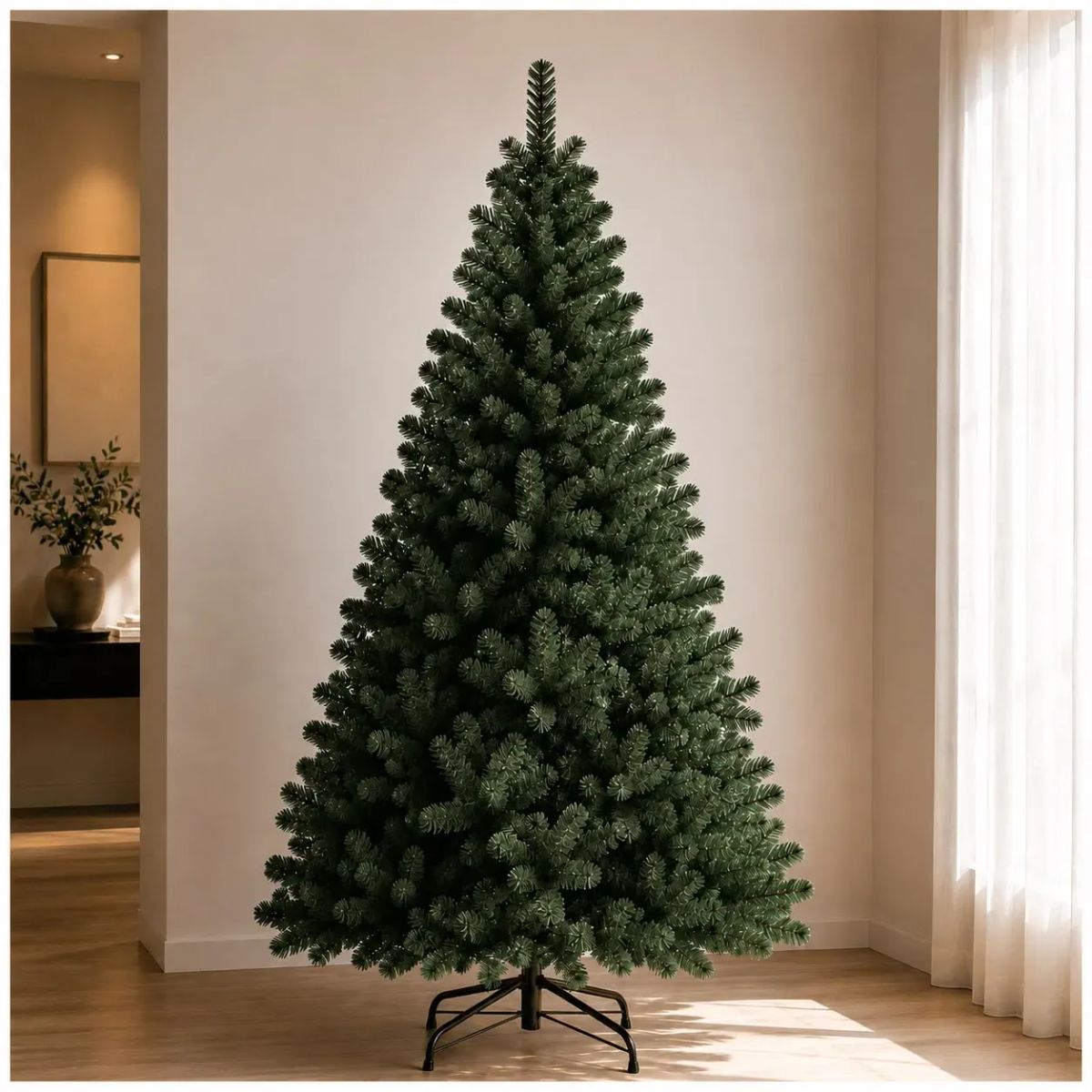 MULTIPLACE COLOMBIA - Árbol de navidad Evergreen 210 cm verde de 1500 ramas