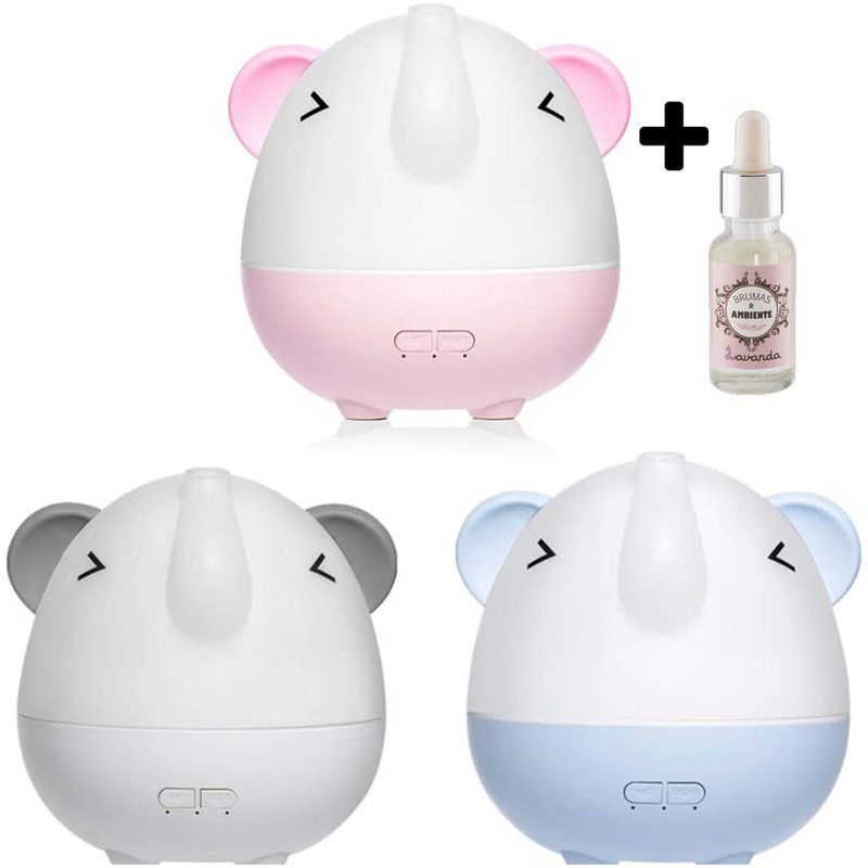 MULTIPLACE COLOMBIA - Humidificador para aromaterapia con forma de elefante, de 250 ml